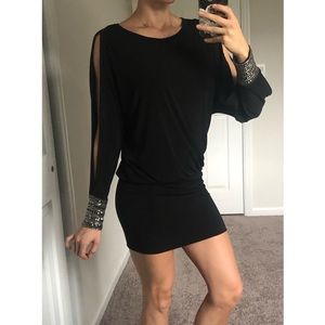 Black cocktail dress